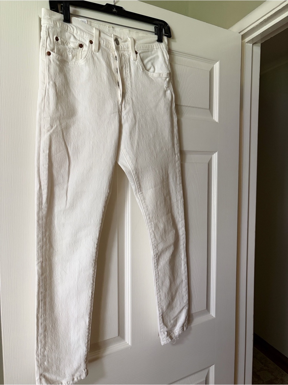 Levi's 501® Skinny Jeans in Off-White